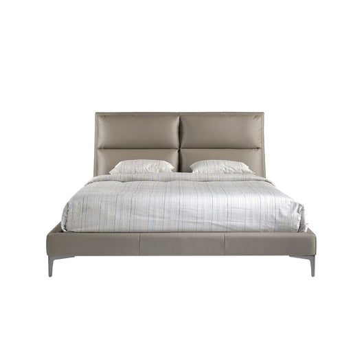 Letto in similpelle color visone