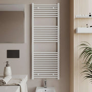 Termoarredo bianco in acciaio scaldasalviette per bagno elegante *** misure h1500xl450xi400 30 tubi, pezzi 1