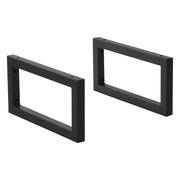 Set 2 staffe da parete fai da te in acciaio 40 x 20 cm nero opaco 03_0008097