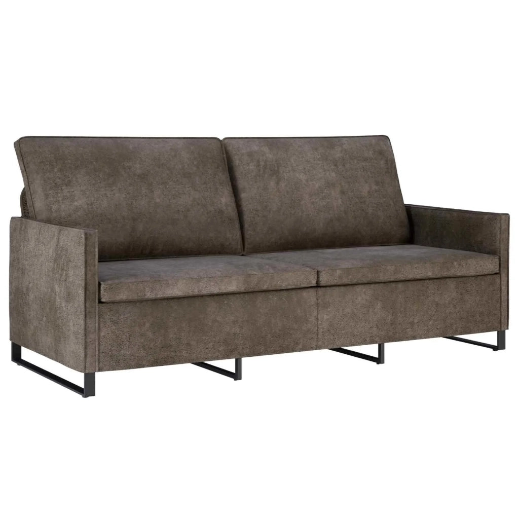 Divano a 3 posti Grigio Scuro 190 x 81 x 82 cm 42041001