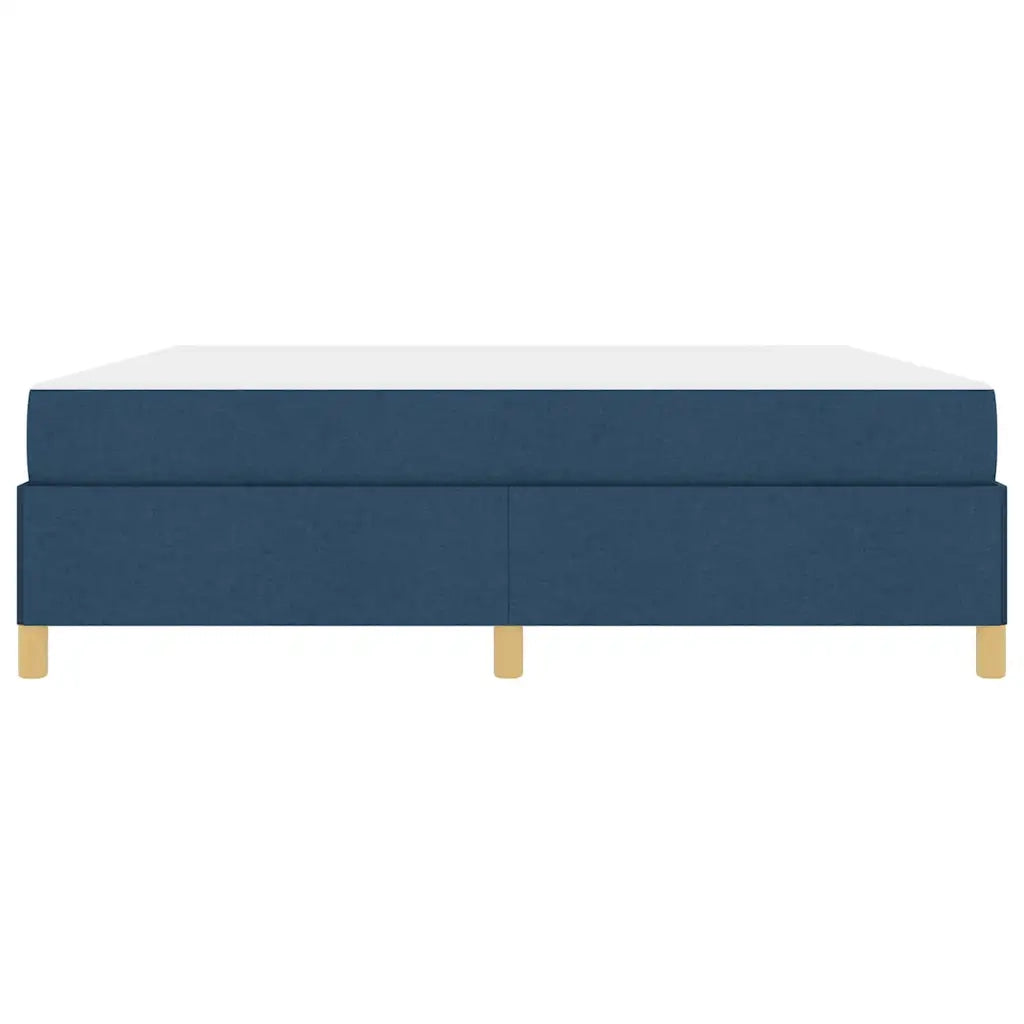 Struttura del letto con materasso Blu 180 x 200 cm Tessuto