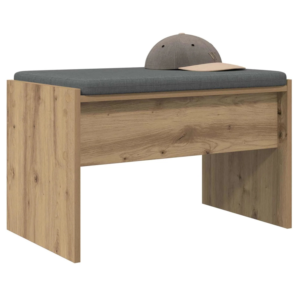 Panca per ingresso Rovere artigianale 63 x 38 x 40 cm