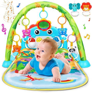 Ginna per Bambini con Musica e Luci, Matita per Tummy Time, Centro di Attività per Bambini, Adatto per Bambini da 0 a 3 6 9 12 Mesi, Tema Dinosauro