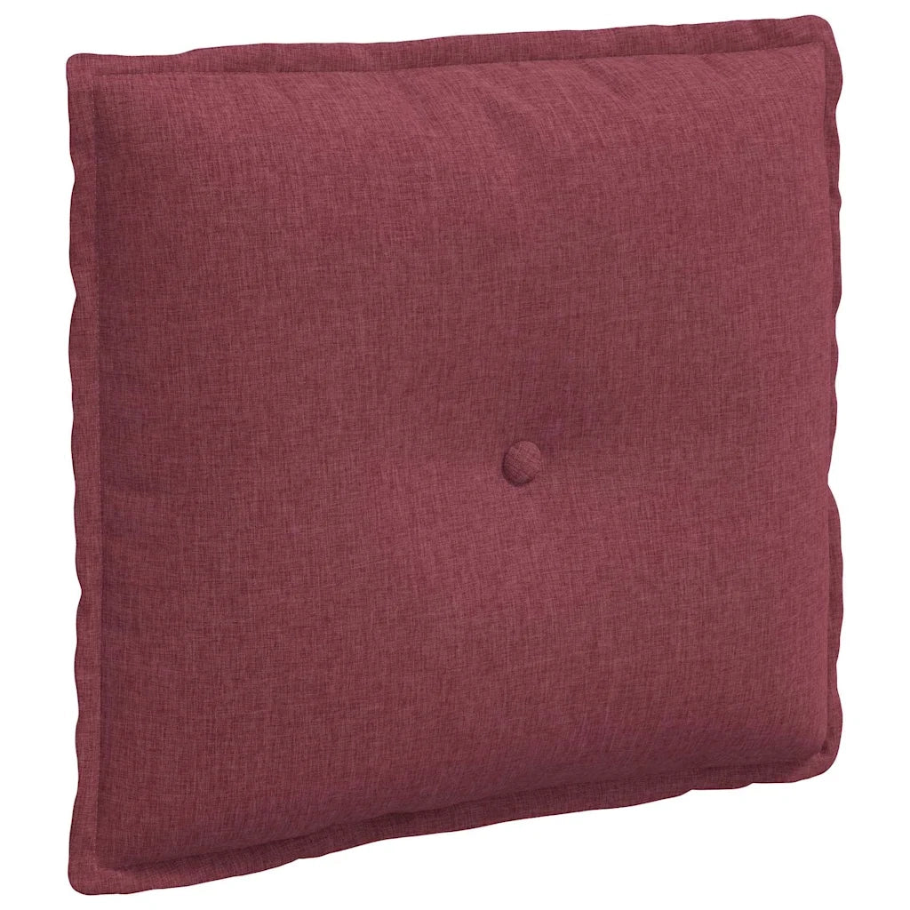 Cuscino per Schiena Rosso Vino 50 x 19 x 45 cm Tessuto 42014618