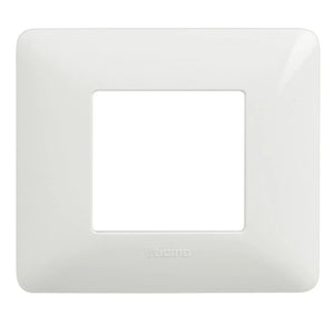 Placca Matix 2 moduli colore bianco