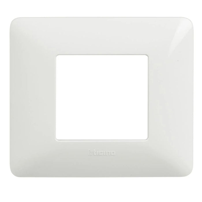 Placca Matix 2 moduli colore bianco