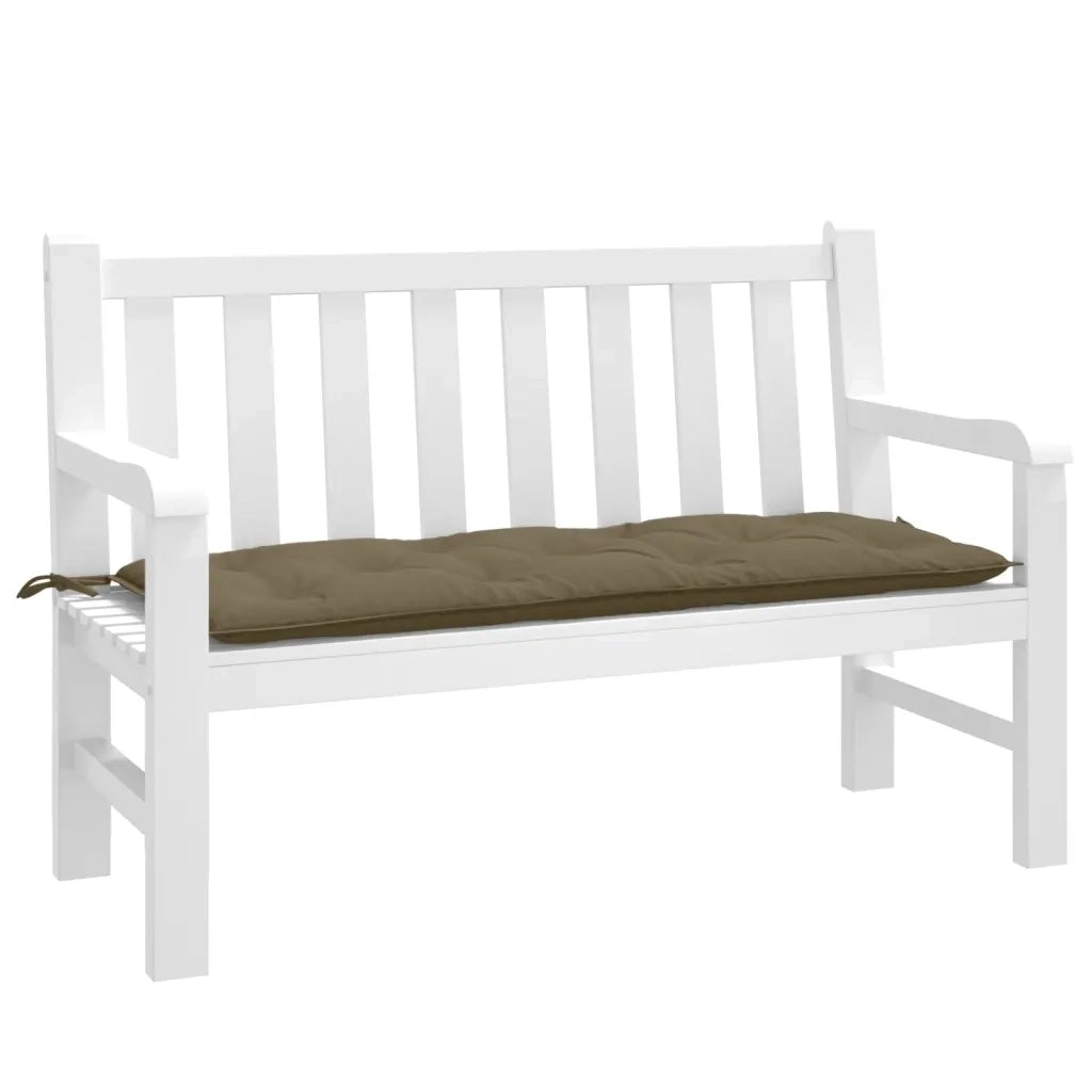 Cuscino per Panca da Giardino Tortora MÃ©lange 120x50x7cm