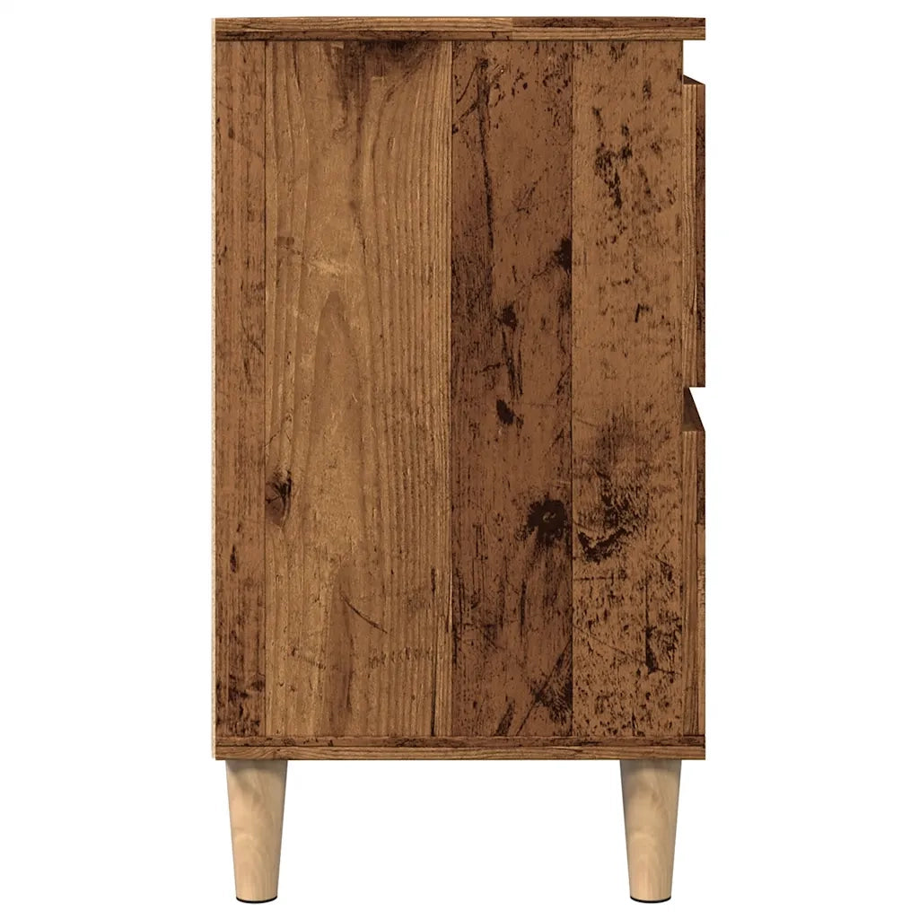 Mobile Lavabo-Armadietto da bagno Legno Antico 80x33x60 cm in Legno Multistrato 759213