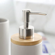 Dispensatore di Sapone Liquido Ceramico da 400ml - Ideale per Cucina e Bagno - Riempibile