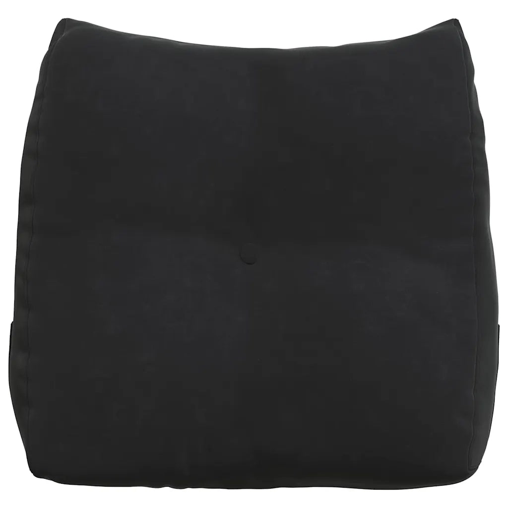Cuscino per Schiena Nero 45 x 24 x 50 cm Velluto 42014377