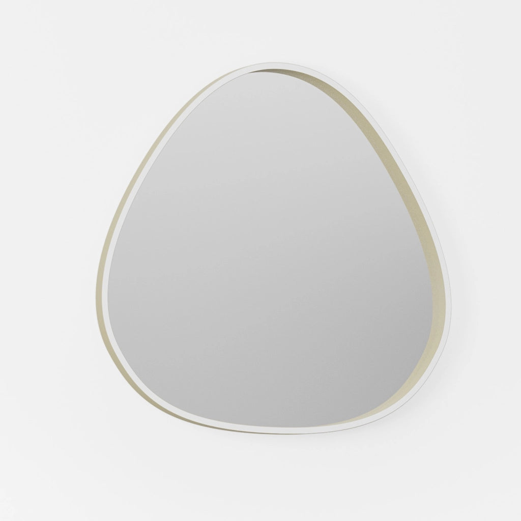 Ecaris A/G Lampada da Parete Specchio con Led 30W+5W CCT 3000K-4000K Dimmerabile, Struttura Alluminio New Beige - Gealuce