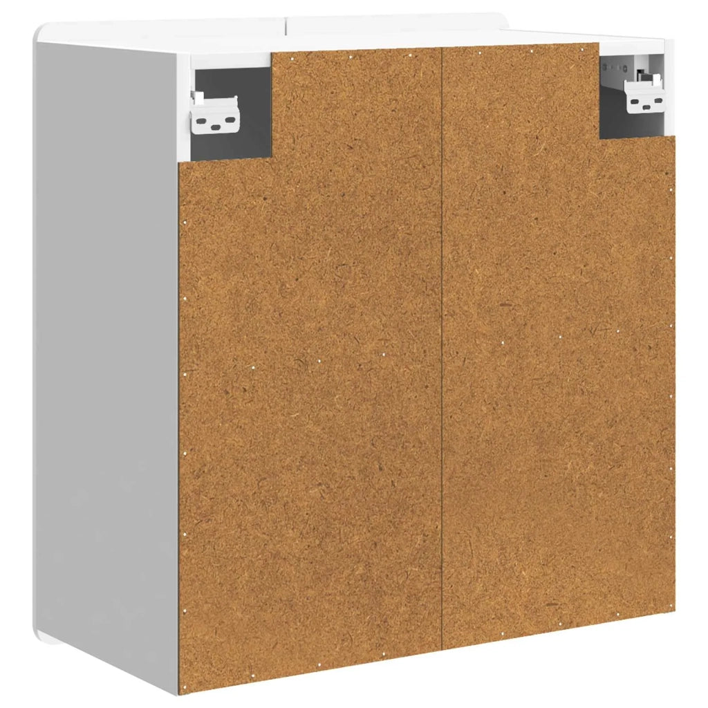 Mobiletto a muro Bianco Lucido 59 x 31 x 64 cm 898239
