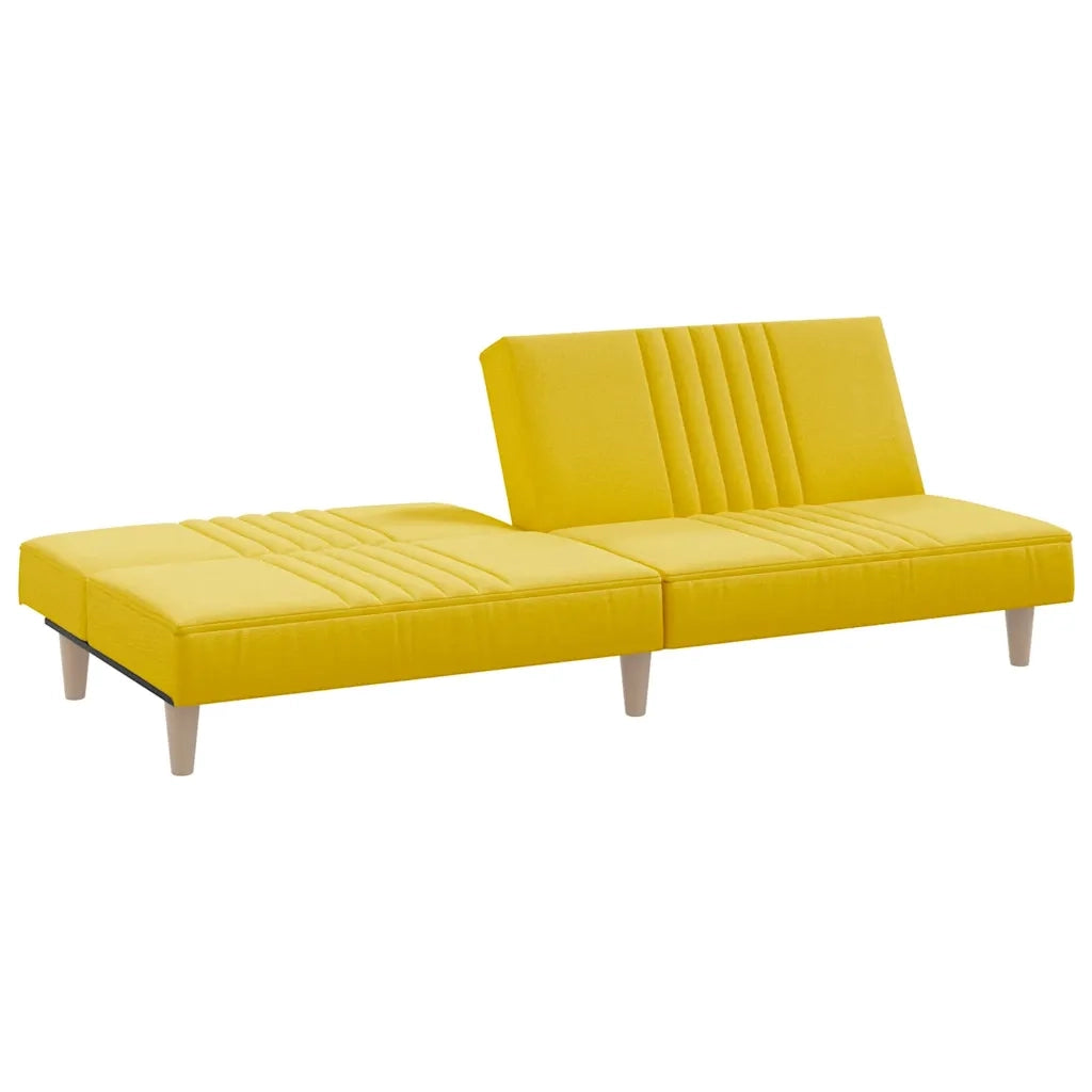 Divano letto-Sofa Letto-Daybed Giallo Chiaro in Tessuto 805256