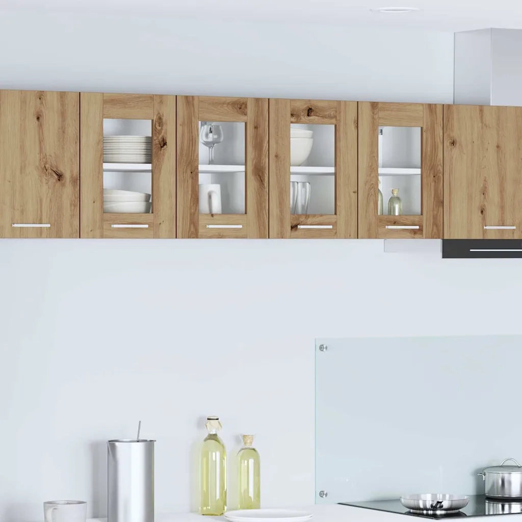 Armoire suspendue 2 pc Chêne artisanal Bois d'ingénierie