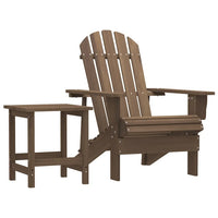 Sedia Adirondack con Tavolo Abete Massello Marrone cod mxl 41832