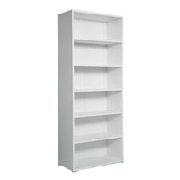 Libreria 6 Ripiani 72,3x34,1x177,1 cm in Truciolare Nobilitato Bianca
