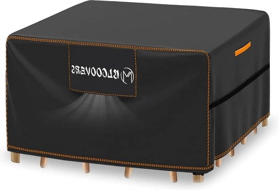 Copertura impermeabile per mobili da giardino - Tessuto Oxford - Resistente all'inverno - Nero - Clip resistente al vento