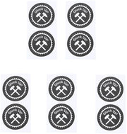 Etichette decorativi 10 pezzi - Tema fortuna - Diametro 5cm - PVC idrorepellente - Adesivo forte - Adatto per auto e decorazioni