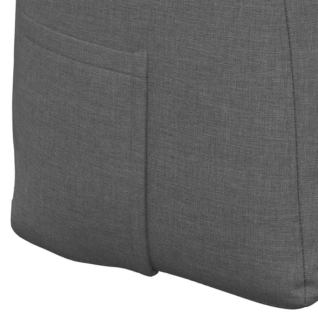 Cuscino per Schiena Grigio scuro 160 x 24 x 50 cm Tessuto