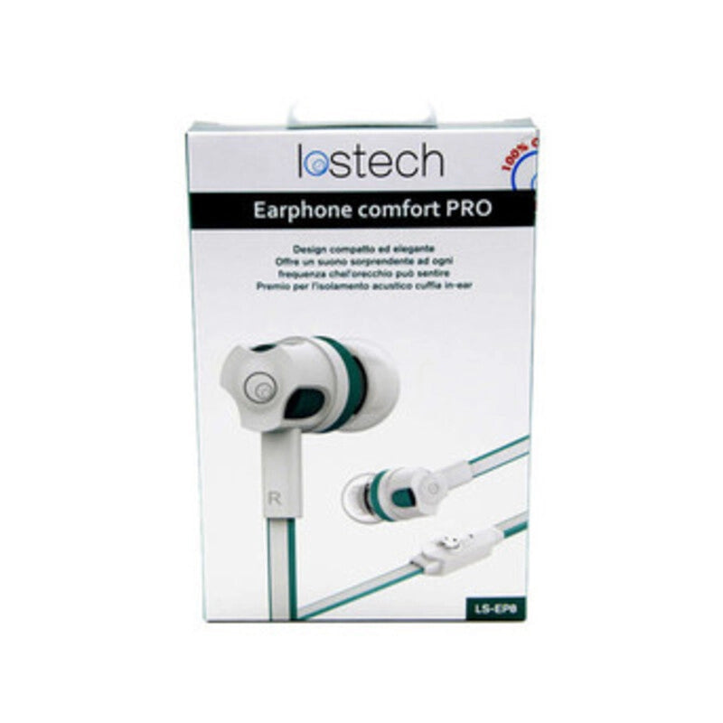 EARPHONE COMFORT HQ C/MICROF E PULS 120 CM WHITE- 1,0 pz