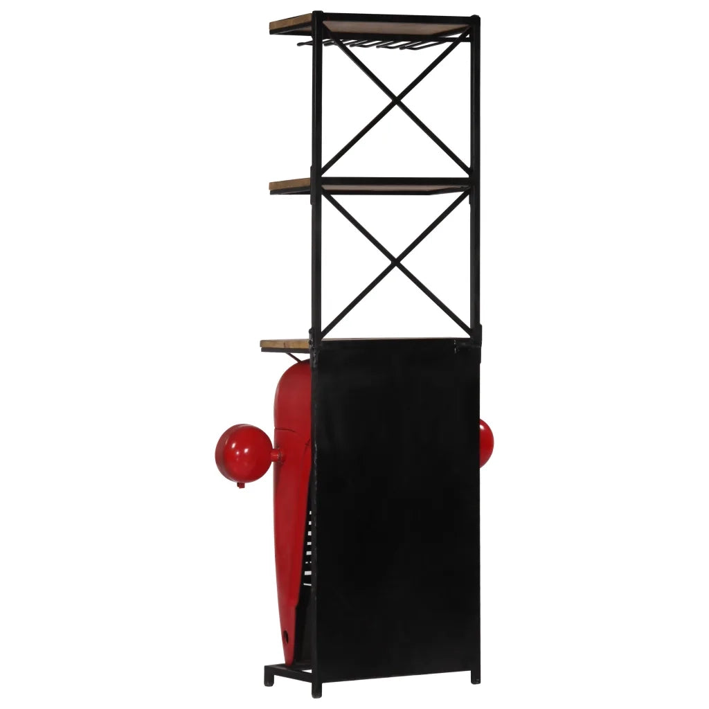 Cantinetta per Vini a Trattore 49x31x172 cm Massello di Mango cod mxl 51528