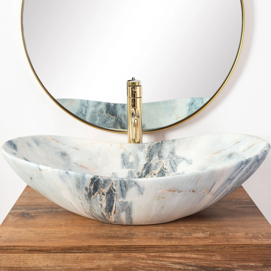 Lavabo Da Appoggio Rea Royal Granit Mat