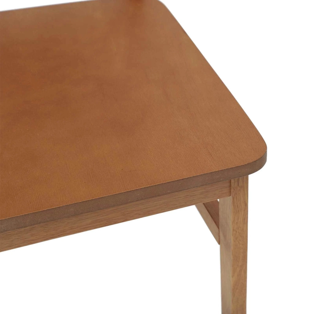 Sedia da pranzo 2 pcs Naturale Legno di gomma solido 42020504