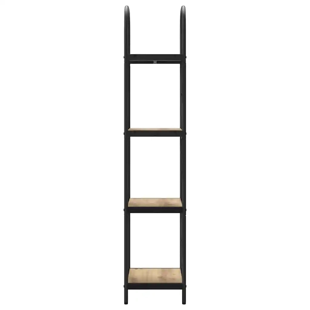 Libreria-Scaffale per Libri-Mobile di Stoccaggio Rovere artigianale 40 x 30 x 146 cm Legno multistrato 501020