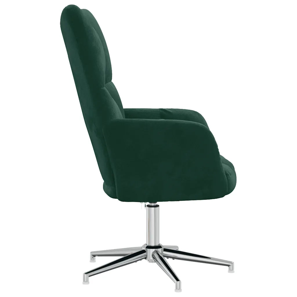 Poltrona Relax | Sedia Relax Verde Scuro in Velluto