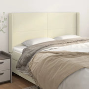 Testiera ad Orecchio Crema 163x16x118/128 cm in Similpelle 3119398