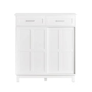 Credenza Con Ante Scorrevoli, Mobile Da Cucina, Armadio Da Soggiorno, Buffet Bianco 80x40x85cm FSB84-W SoBuy