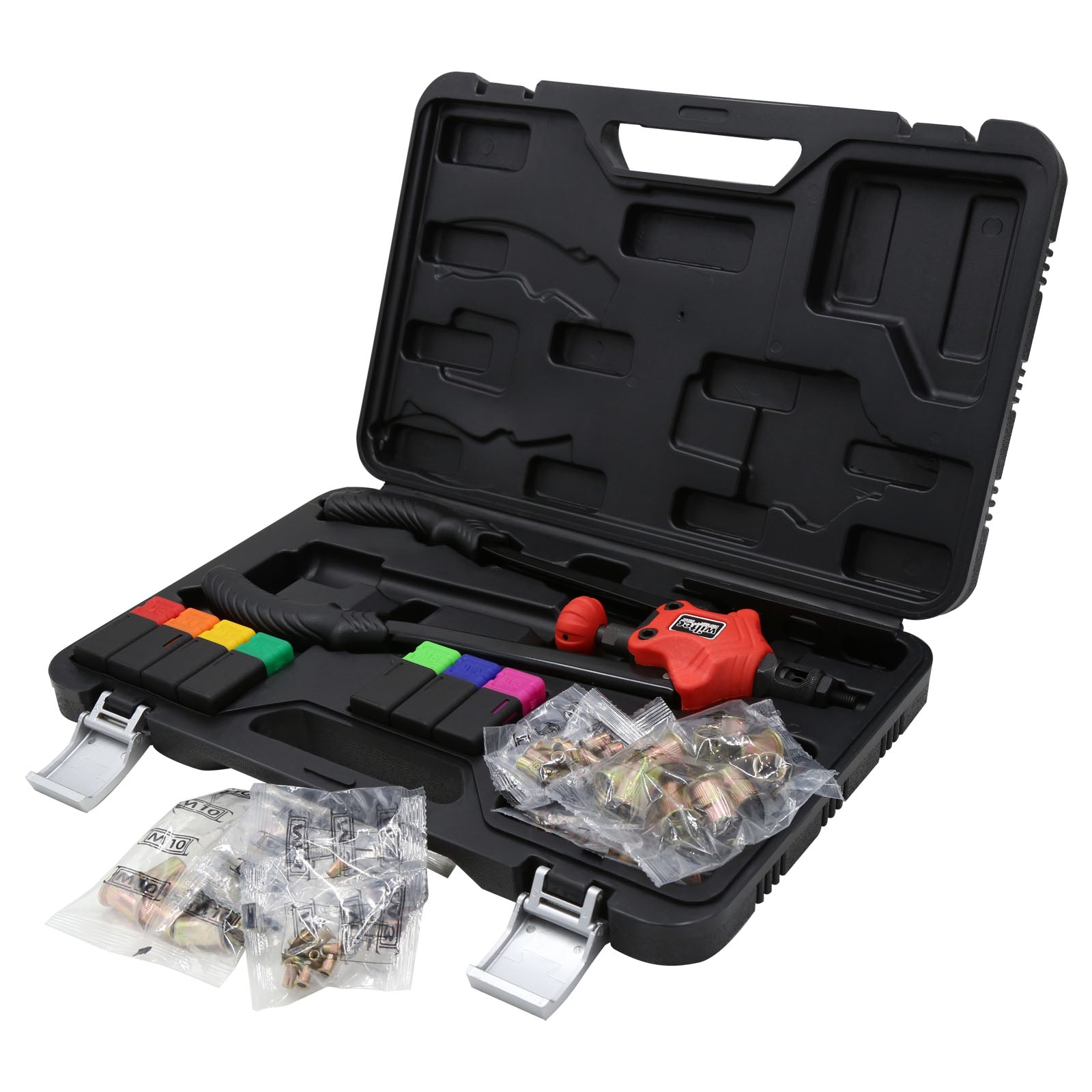 Pinza rivettatrice per dadi ciechi rivetti con 7 punte Set di rivetti ciechi