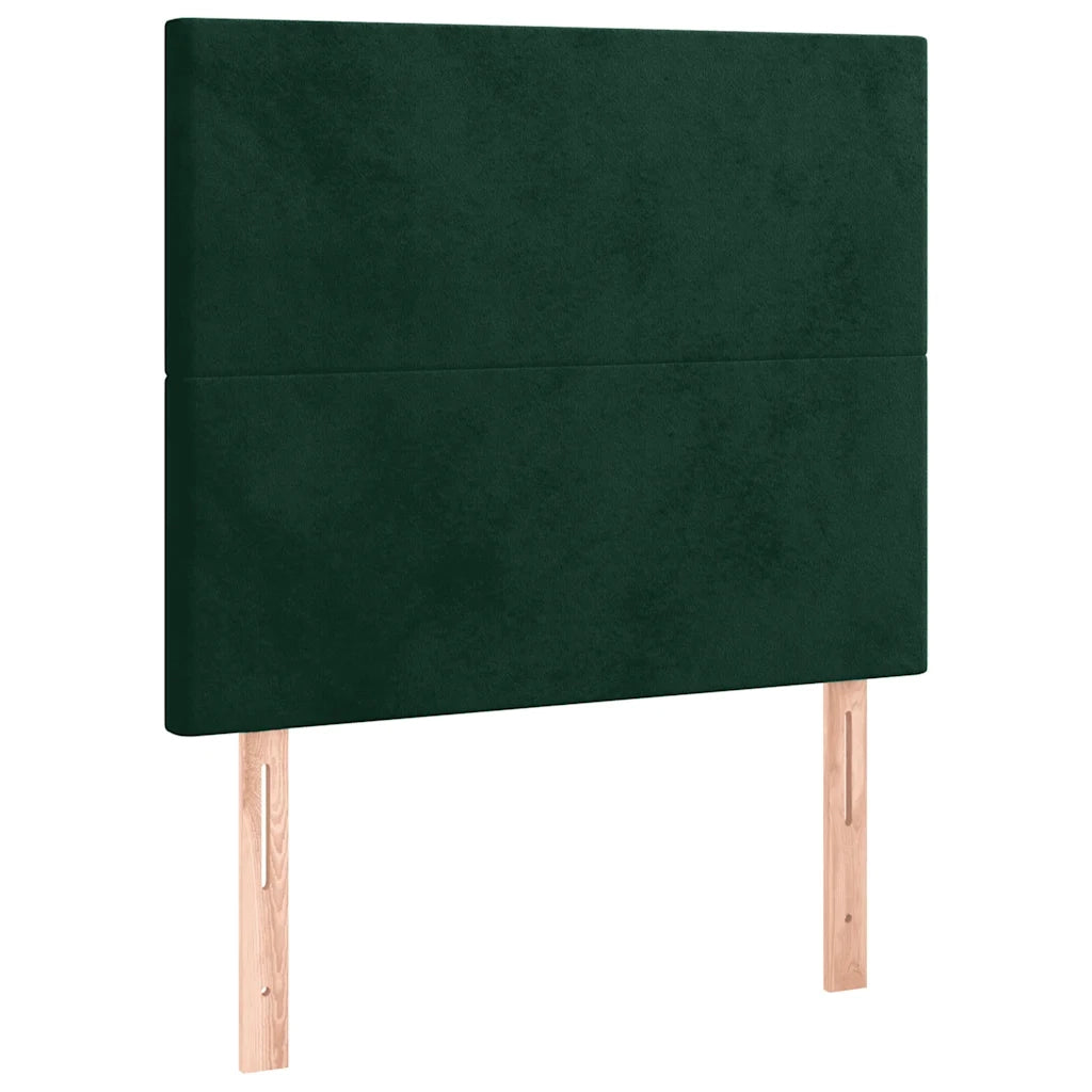 Giroletto senza Materasso Verde Scuro 100x200 cm in Velluto 3125620