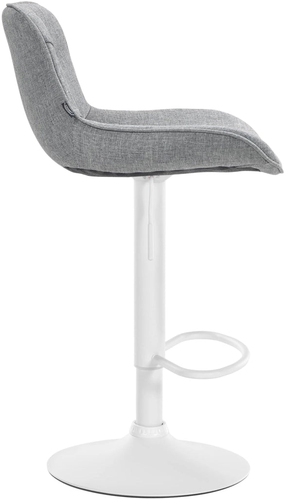 2er Set Barhocker Vonore Stoff weiЯ
