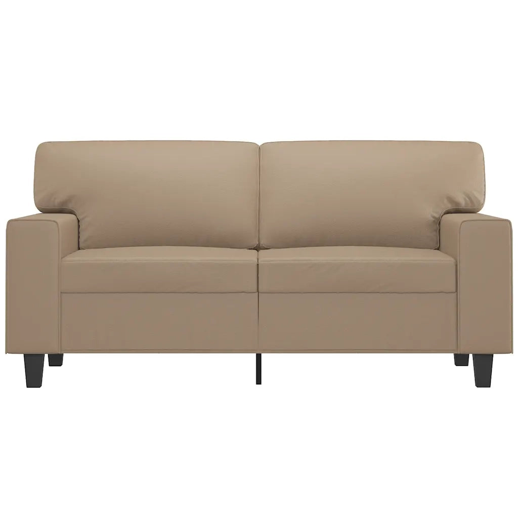 Divano a 2 Posti Cappuccino 140 cm in Similpelle 359416
