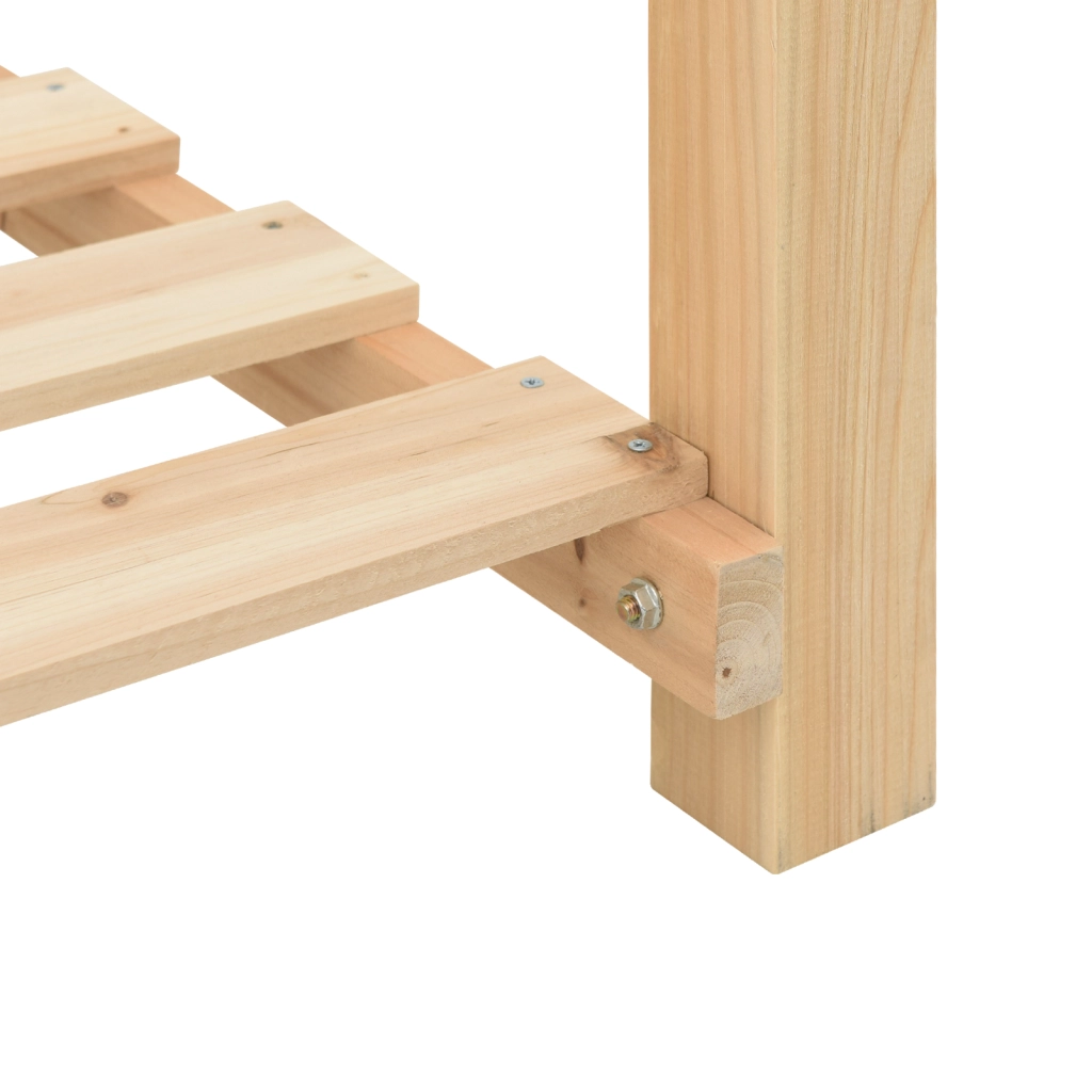 Fioriera da Giardino con Mensola 115x59x76 cm in Legno Massello di Pino