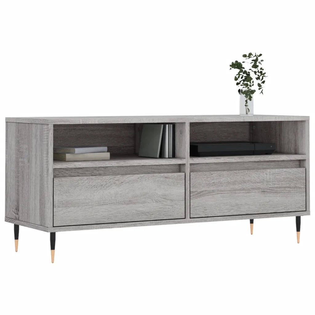Mobile TV | Armadietto TV | Mobile Porta TV Grigio Sonoma 100x34,5x44,5cm Legno Multistrato