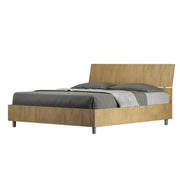 Letto matrimoniale contenitore 160x200 testata inclinata quercia Demas