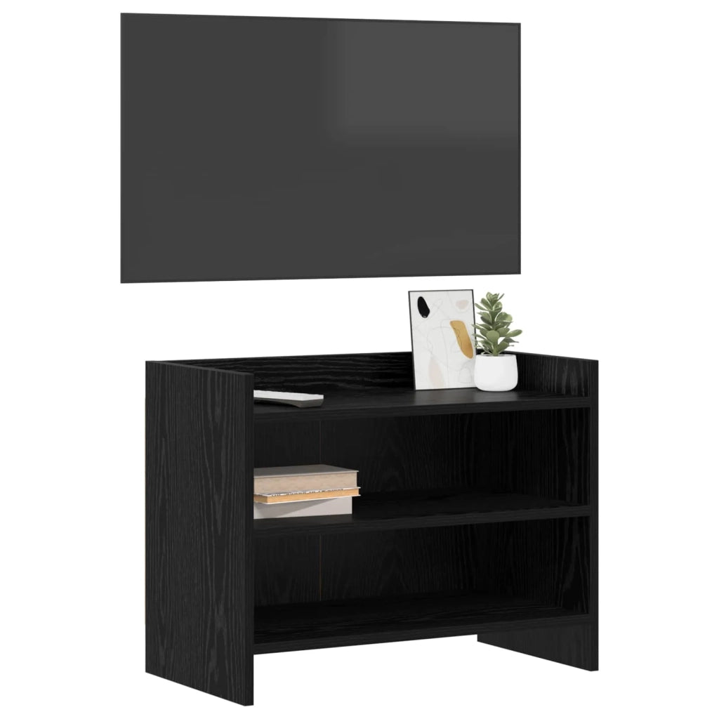 Mobile TV 60 x 33 x 47 cm Rovere Nero Legno ingegnerizzato 8011212