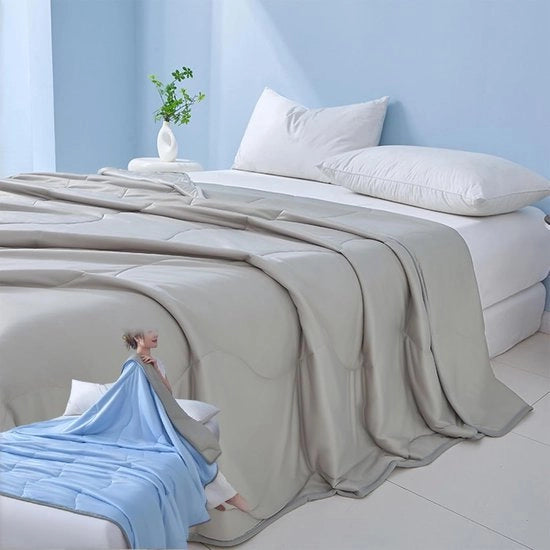 Sprei raffreddante a ghiaccio (lavabile in macchina) | Deken e lenzuolo raffreddanti per l'estate e deken raffreddante | Sprei per aria condizionata per camere per dormitori caldi (200*150cm)