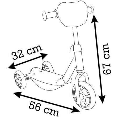 SMOBY - Monopattino Stitch 3R