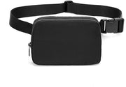 Borsa da corsa unisex mini con cinturino regolabile, adatta per sport, corsa, viaggi, escursioni e bicicletta. Nero.