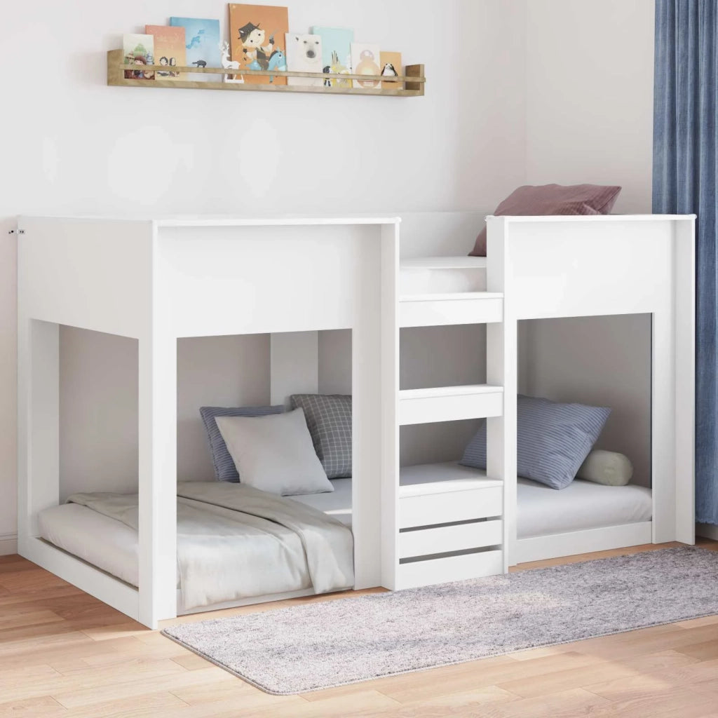 Struttura letto a terra Bianco 75 x 190 cm Legno multistrato