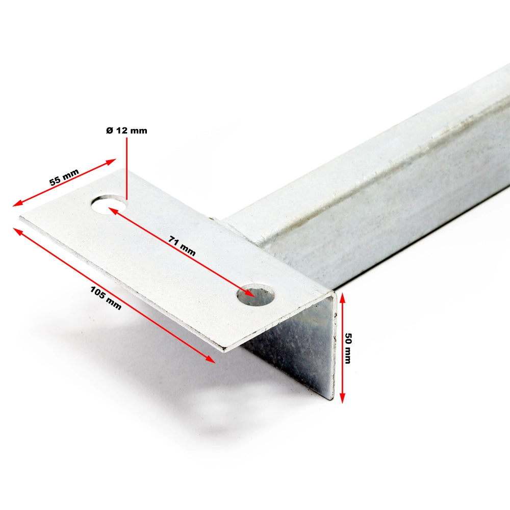 Rulli carrello barca Staffa di supporto 111 cm max 1000 kg per alaggio imbarcazioni
