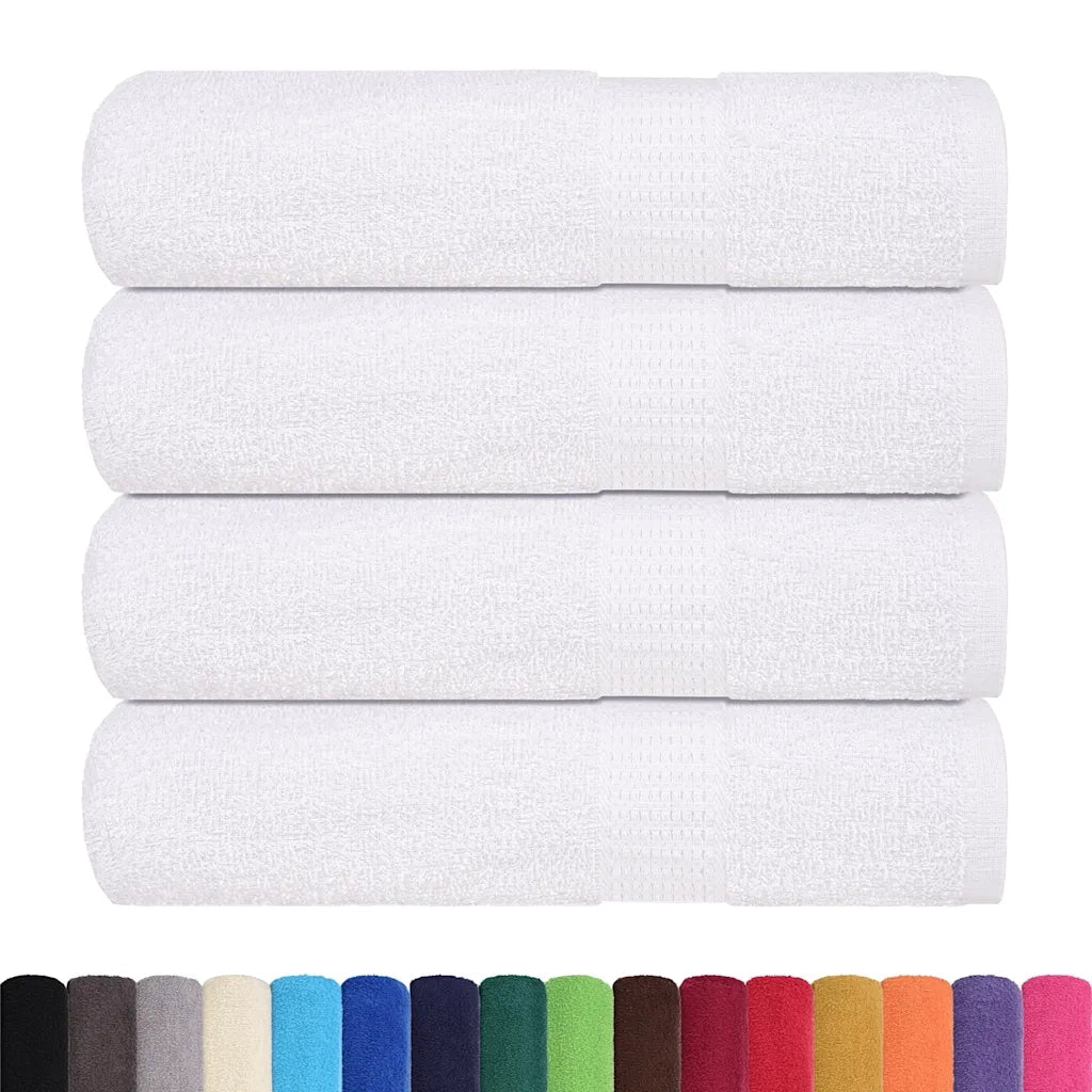 Asciugamani da bagno FROGN 4 pz Bianco 100x150 cm 360 g/m² 136658