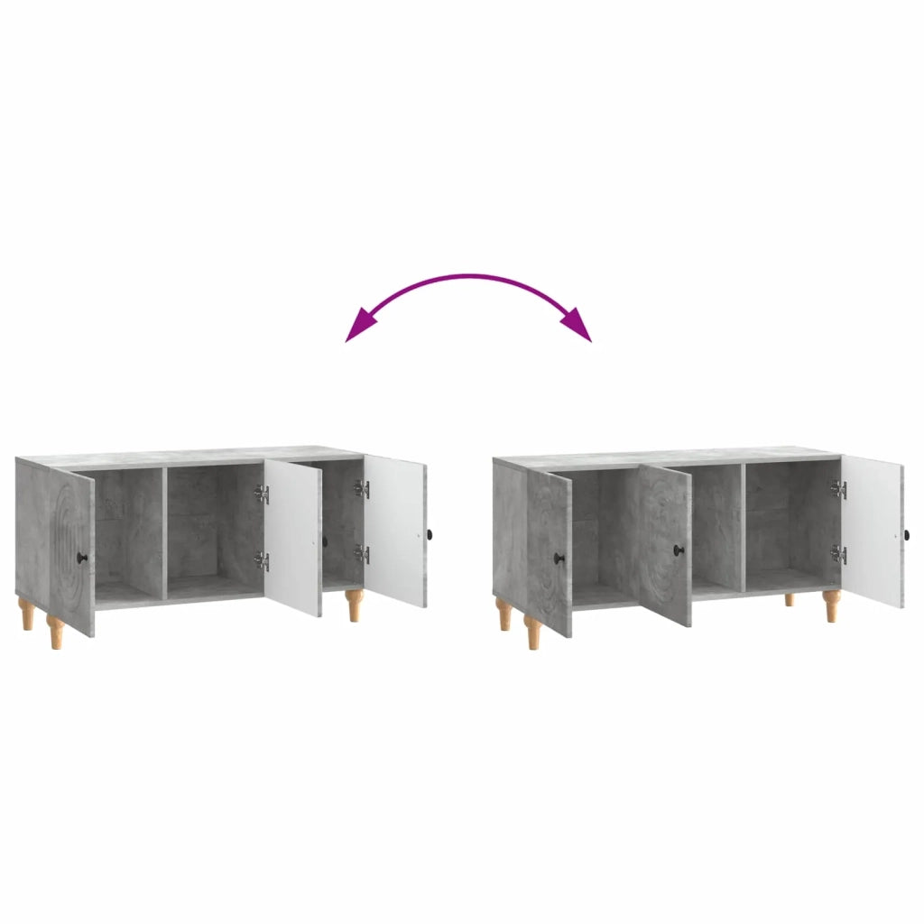 Mobile TV Grigio Cemento 99 x 34,5 x 50 cm Legno ingegnerizzato 894258