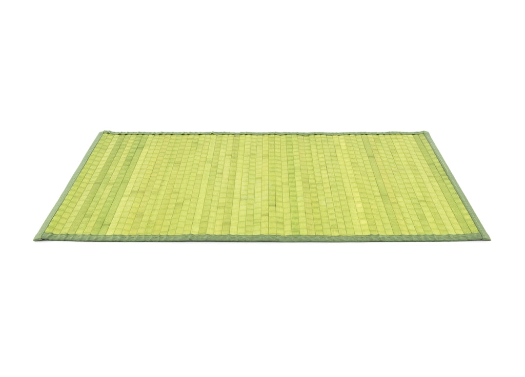 Tappeto Bamboo Antiscivolo In Tinta Unita Cucina Salotto - 50x75 - Verde