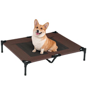 Cuccia da esterno per cani ¨C zephmum ¨C marrone 92x76x18 cm
