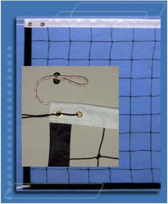 Volleybalnet di alta qualità - 95 x 1 m con cavo in Kevlar.