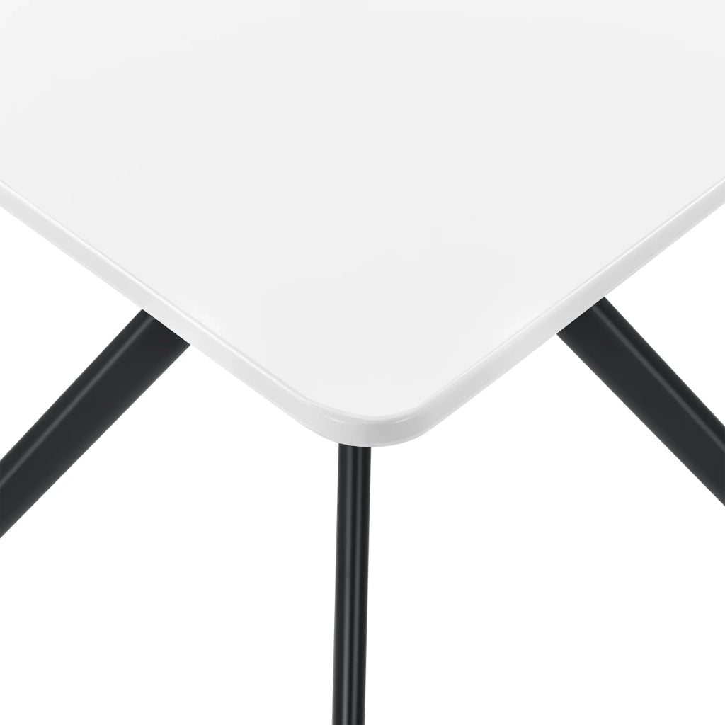 Tavolo da pranzo/cucina per 2 persone MDF 78 cm x 78 cm bianco 03_0004117